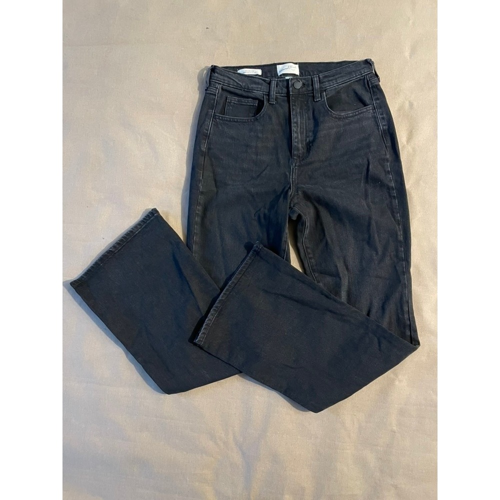 Like New Universal Thread Tall Black Jeans Sz 6R 32" Inseam High Rise Flare